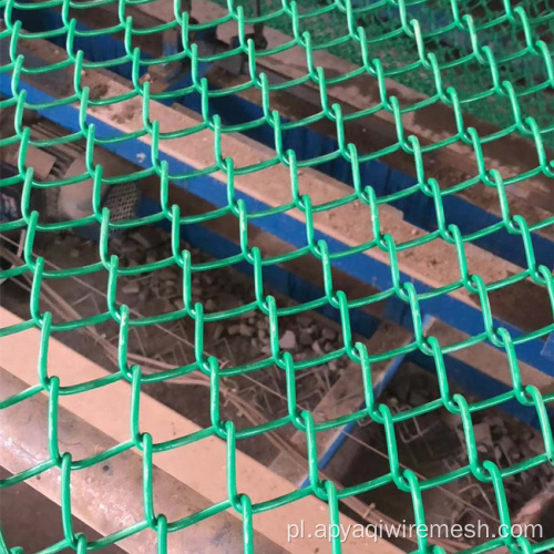 PVC powlekane diamentowe ogrodzenie łańcucha siatki